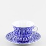 Чашка с блюдцем чайная ф. Лучистая рис. Ажур 