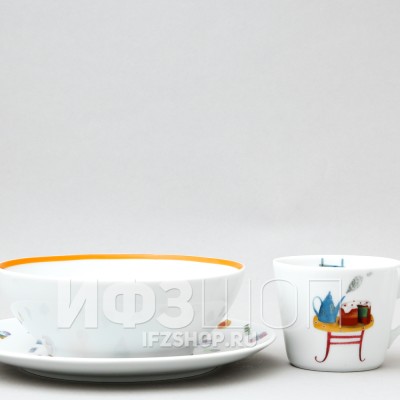 Детский набор рис. Зайкино чаепитие, 3 предмета