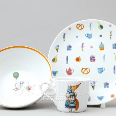 Детский набор рис. Зайкино чаепитие, 3 предмета