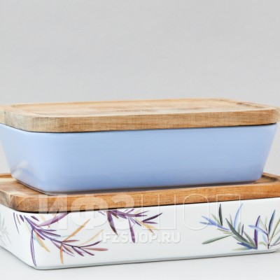Набор прямоугольных форм для запекания рис. Розмарин, 2 предмета