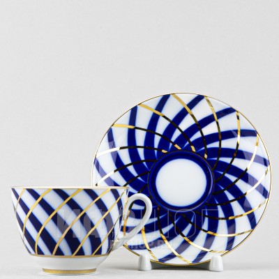 Чашка с блюдцем чайная ф. Весенняя рис. Тодес