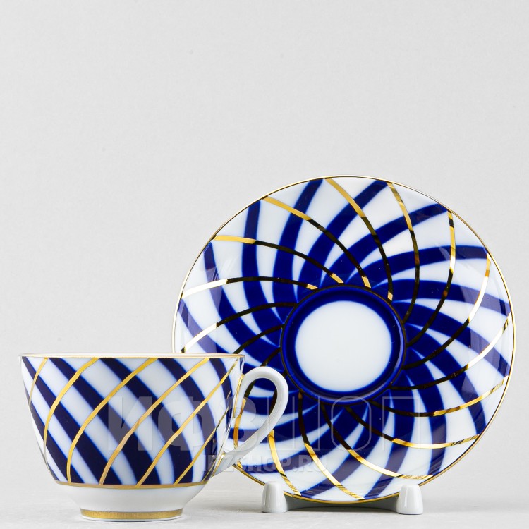 Чашка с блюдцем чайная ф. Весенняя рис. Тодес в Москве