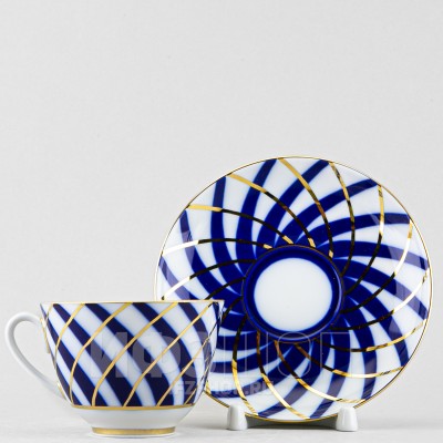 Чашка с блюдцем чайная ф. Весенняя рис. Тодес