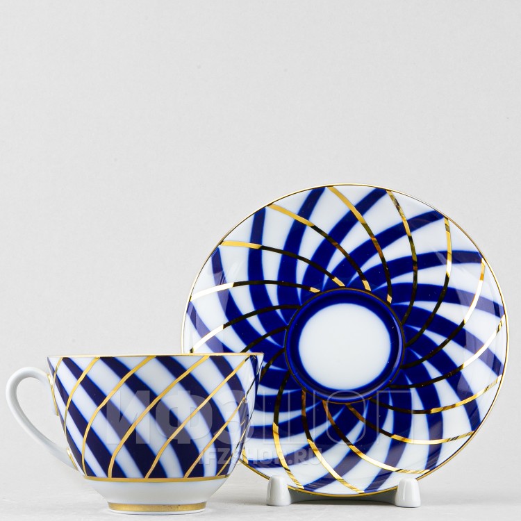 Чашка с блюдцем чайная ф. Весенняя рис. Тодес в Москве