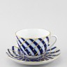 Чашка с блюдцем чайная ф. Весенняя рис. Тодес в Москве
