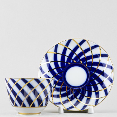 Чашка с блюдцем чайная ф. Весенняя рис. Тодес