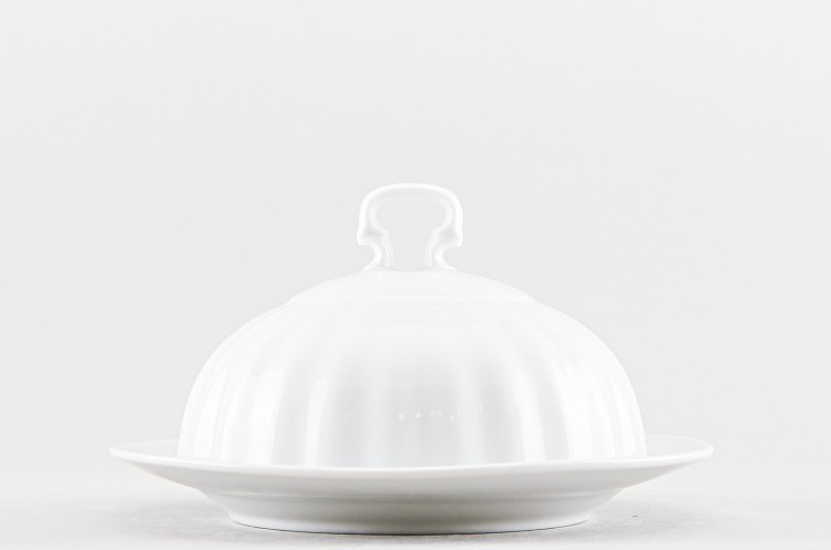 Масленка ф. Круглая рис. Белый 