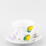 Чашка с блюдцем чайная ф. Лучистая рис. Лимоны (микс) в Москве