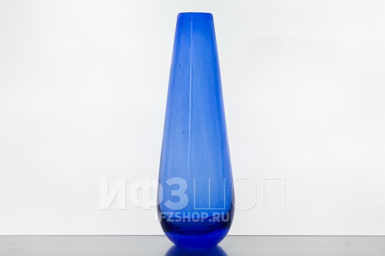 Ваза для цветов, высота 35 см, форма 7339 (голубая) 