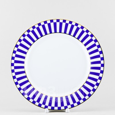 Тарелка плоская 27 см ф. Стандартная-2 рис. Да и нет (синий)