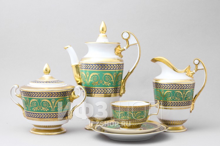 Сервиз кофейный ф. Александрия рис. Золотой, 21 предмет в Москве