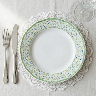 Тарелка плоская 20 см ф. Идиллия рис. Свежесть