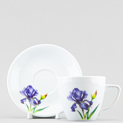 Чашка с блюдцем чайная ф. Универсал рис. Ирис