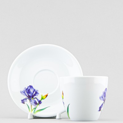 Чашка с блюдцем чайная ф. Универсал рис. Ирис