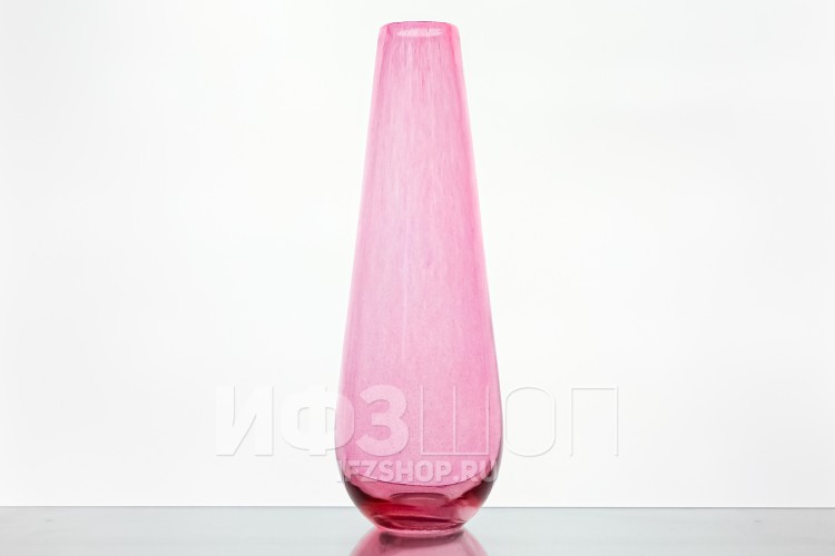 Ваза для цветов, высота 35 см, форма 7339 (розовая) 