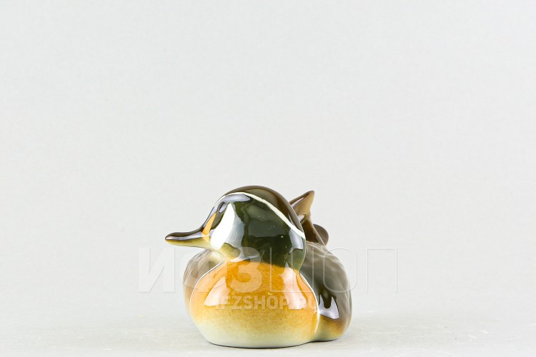 Скульптура Байкальская утка №1 из фарфора, Императорский фарфоровый завод/ЛФЗ в Москве