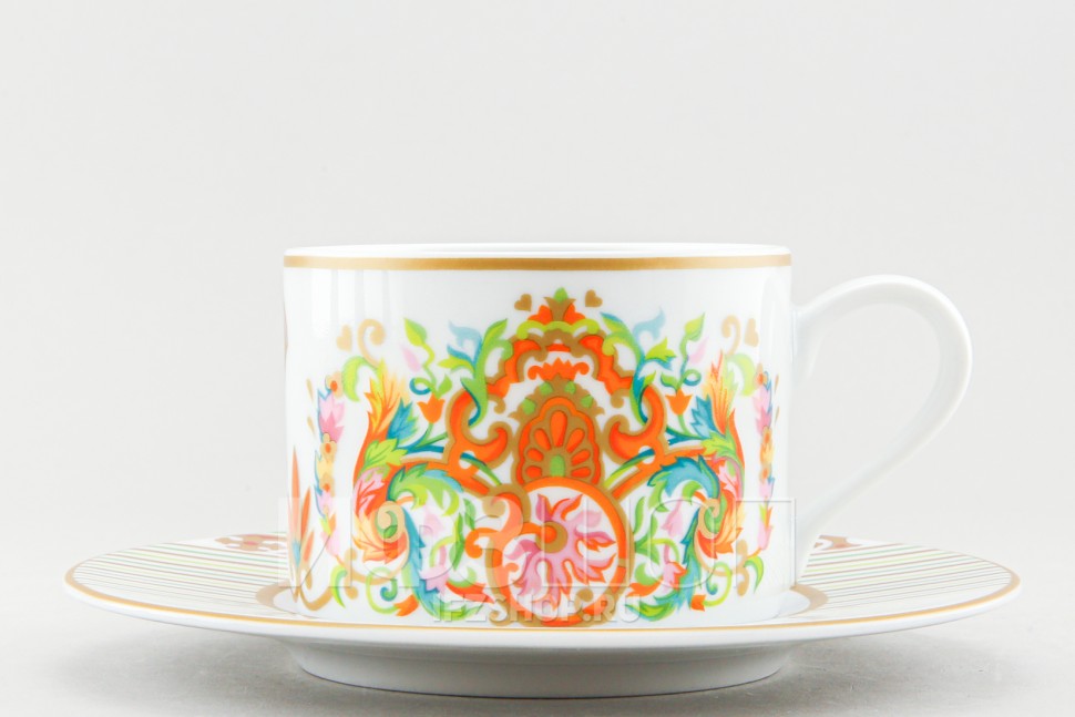 Чашка с блюдцем чайная ф. Соло рис. Сад королевы