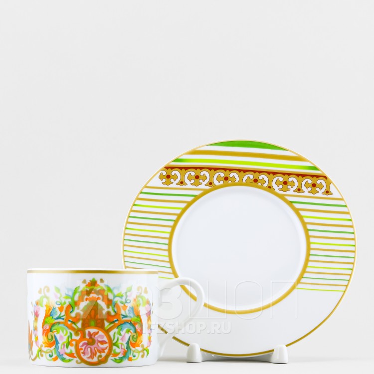 Чашка с блюдцем чайная ф. Соло рис. Сад королевы 