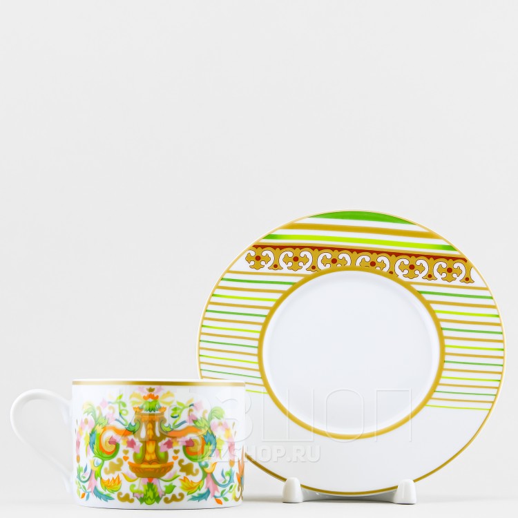 Чашка с блюдцем чайная ф. Соло рис. Сад королевы 