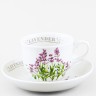 Чашка с блюдцем чайная ф. Тюльпан рис. Лаванда 
