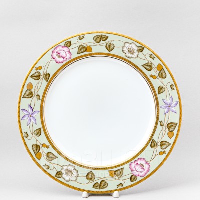 Блюдо круглое 32 см ф. Европейская рис. Нефритовый фон