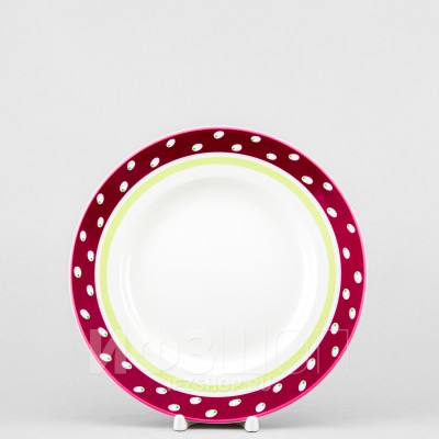 Тарелка плоская 24 см ф. Гладкая рис. Весенний бриз