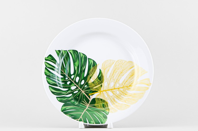 Тарелка плоская 24 см ф. Гладкий край рис. Тропики в Ростове-на-Дону