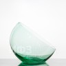 Ваза-шар, высота 15.5 см, диаметр 18 см, форма 5578 (косой срез, зеленая пудра) 
