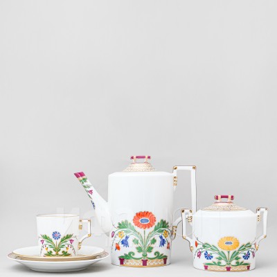 Сервиз кофейный ф. Гербовая рис. Замоскворечье, 20 предметов