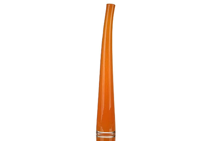 Ваза для одного цветка, высота 46 см, форма 7232 (оранжевая)