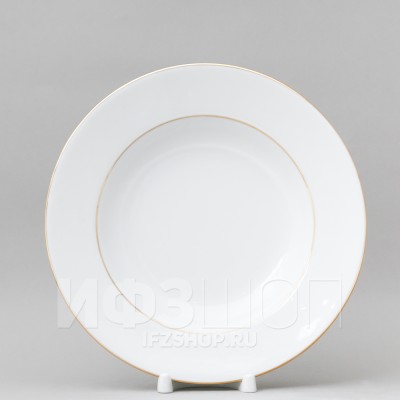 Тарелка глубокая 22.5 см ф. Европейская рис. Золотая лента