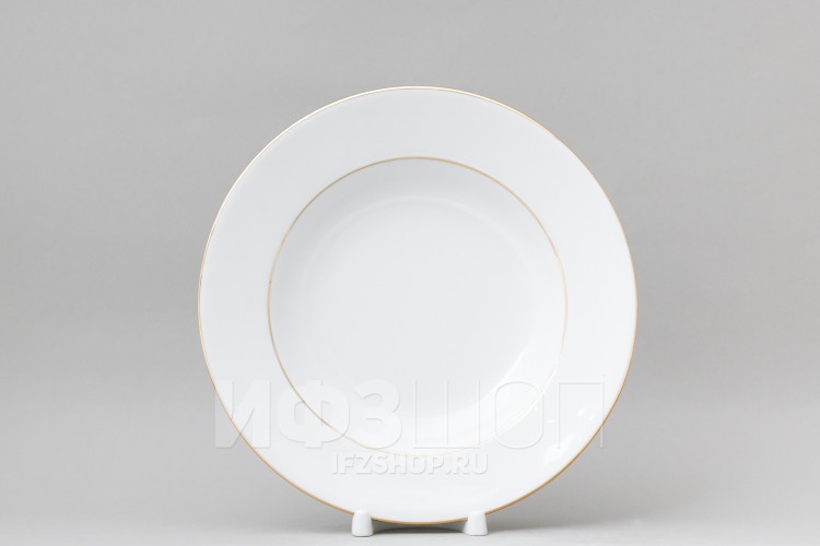 Тарелка глубокая 22.5 см ф. Европейская рис. Золотая лента в Москве