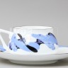 Чашка с блюдцем кофейная ф. Билибина 1 рис. Карамель (синяя) в Москве