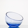 Ваза-шар, высота 10.3 см, диаметр 12 см, форма 5580 (косой срез, голубая пудра)