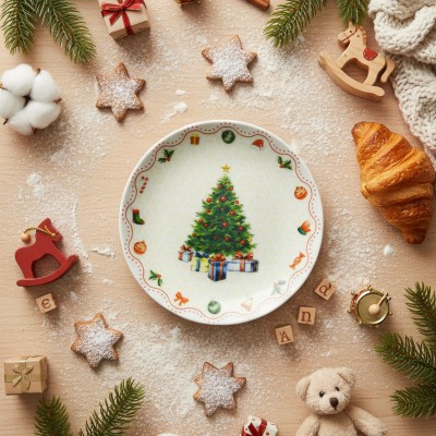 Тарелка плоская 17.5 см ф. Универсал рис. Магия праздника