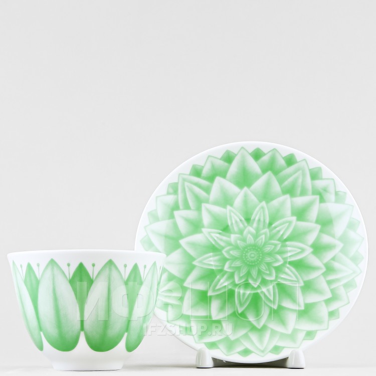 Чашка с блюдцем чайная ф. Весенняя-2 рис. Aloha Lagoon / Алоха Лагуна 