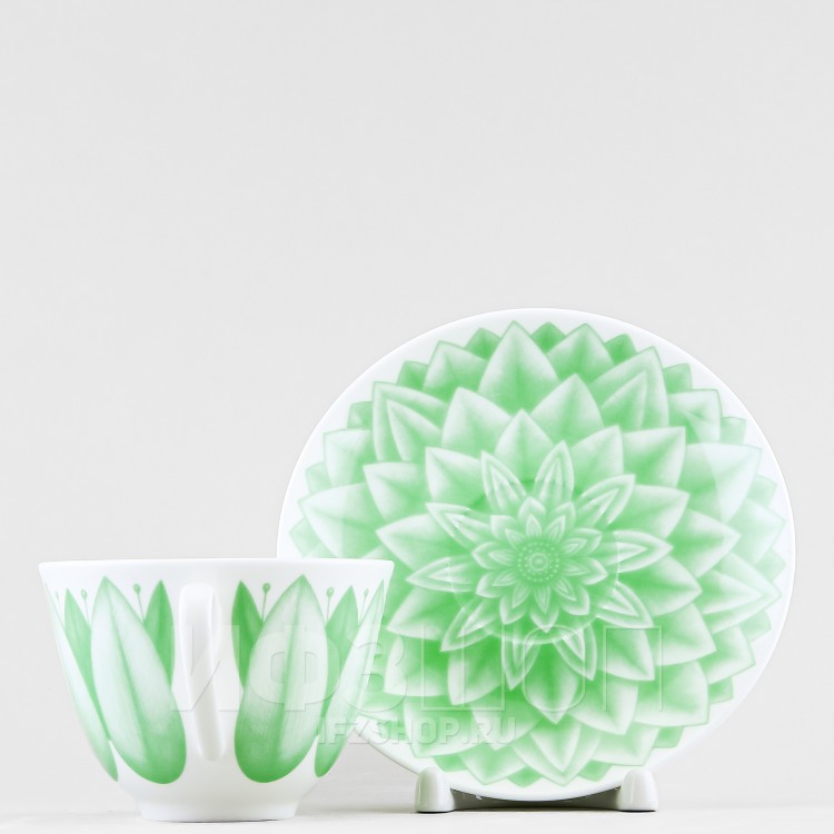 Чашка с блюдцем чайная ф. Весенняя-2 рис. Aloha Lagoon / Алоха Лагуна 