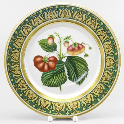 Декоративная тарелка 27 см рис. Клубника