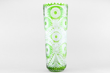 Ваза для цветов Бабье лето, высота 46 см, зеленый наклад