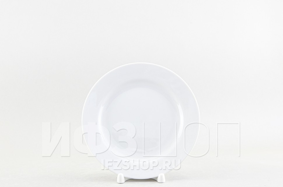 Набор из 6 тарелок плоских 17.5 см ф. Гладкий край рис. Белый