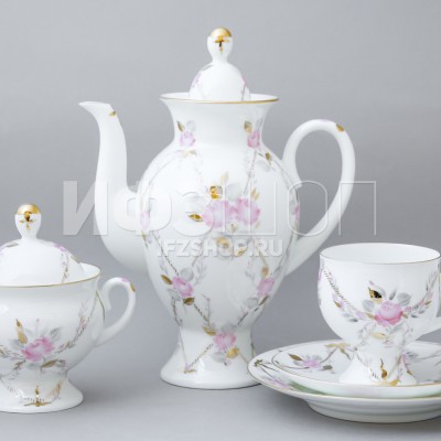 Сервиз кофейный ф. Классическая-2 рис. Галантный, 8 предметов