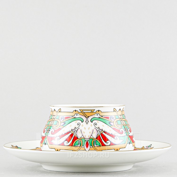 Чашка с блюдцем кофейная ф. Билибина 1 рис. Сказочные птицы в Москве