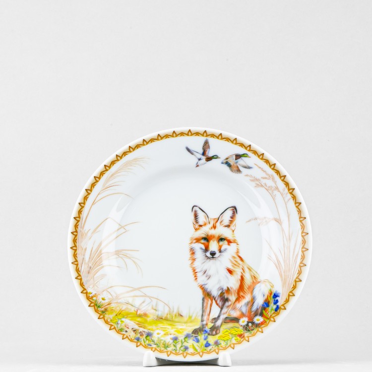 Тарелка плоская 20 см ф. Идиллия рис. Фауна. Лиса в Москве