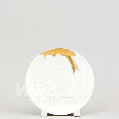 Блюдце для кофейной чашки ф. Майская рис. Золотые бантики