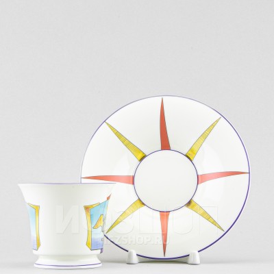 Чашка с блюдцем чайная ф. Юлия рис. Петербургские картинки. Петербургское настроение