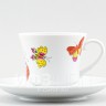 Чашка с блюдцем чайная ф. Банкетная рис. Шафрановые бабочки