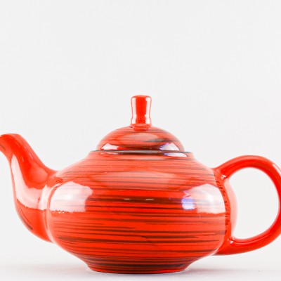 Чайник заварочный ф. Кроха средний рис. Оранжевая полоска