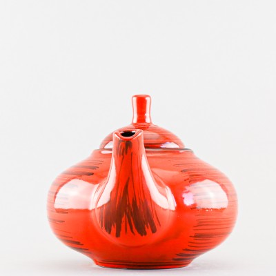 Чайник заварочный ф. Кроха средний рис. Оранжевая полоска