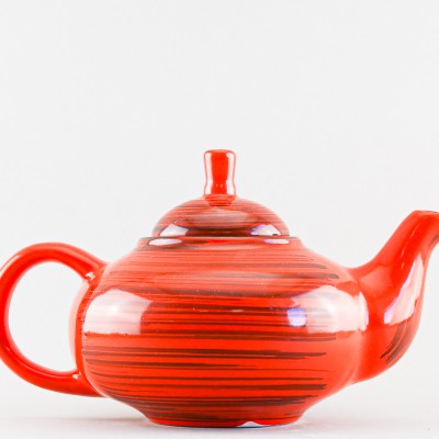 Чайник заварочный ф. Кроха средний рис. Оранжевая полоска