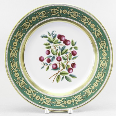 Декоративная тарелка 27 см рис. Брусника